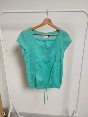 Blouse turquoise Kiabi taille 38
