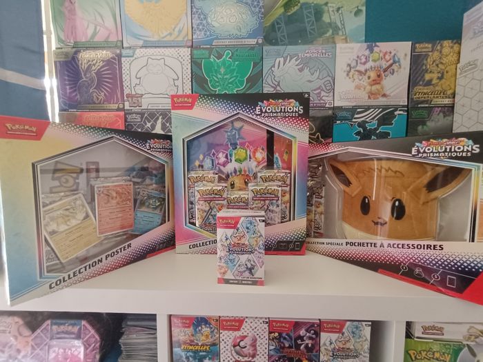 Lot pack bundle coffret pokémon ev8.5 Évolutions
prismatiques neufs fr.