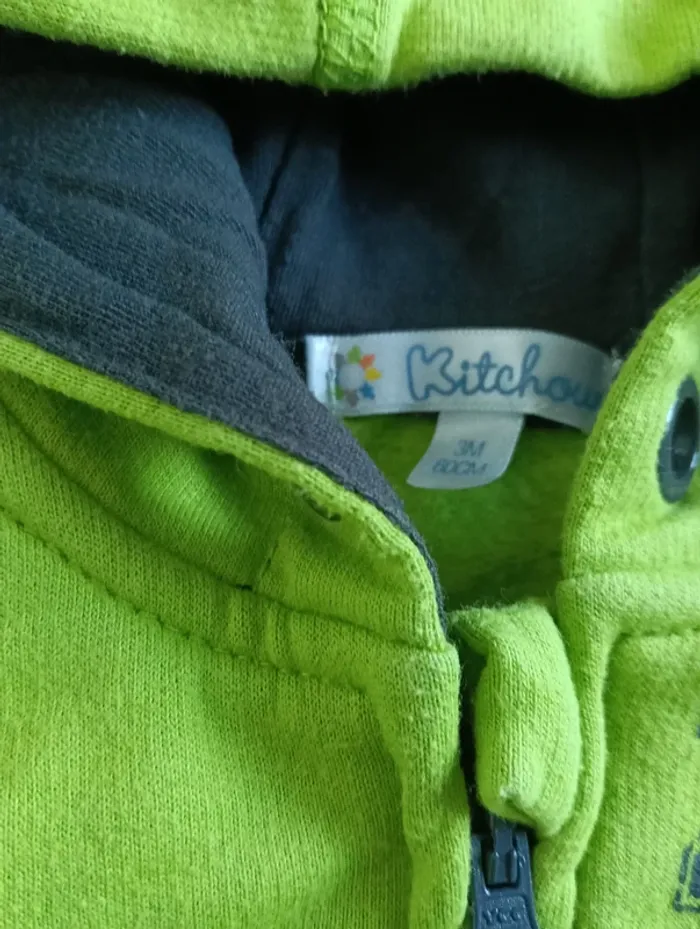 Gilet à capuche 3 mois - photo numéro 2