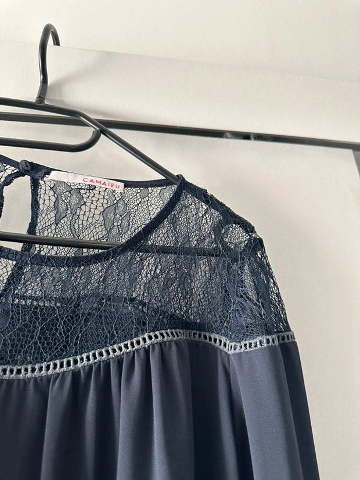 Haut fluide bleu - photo numéro 4