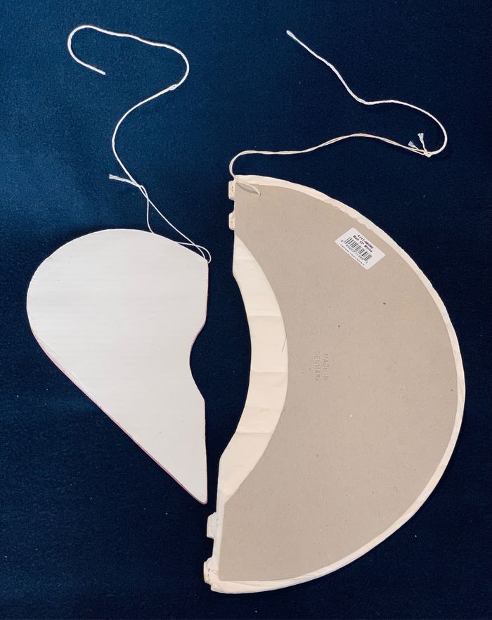 Lot de 2 Décorations Boule et petit Cœur en papier ignifugé - photo numéro 7