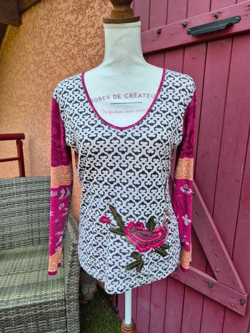 Tee-shirt à manches longues pour femme T. 38/40