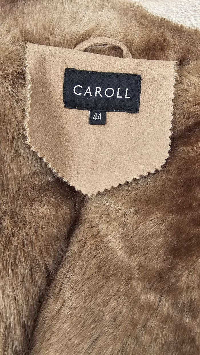 Manteau imitation peau Caroll taille 44 - photo numéro 5