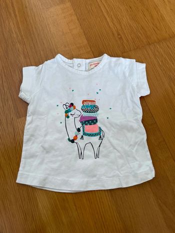 T-shirt fille neuf DPAM taille 3 mois