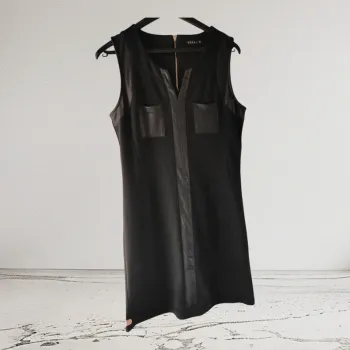 Robe tunique noire Breal