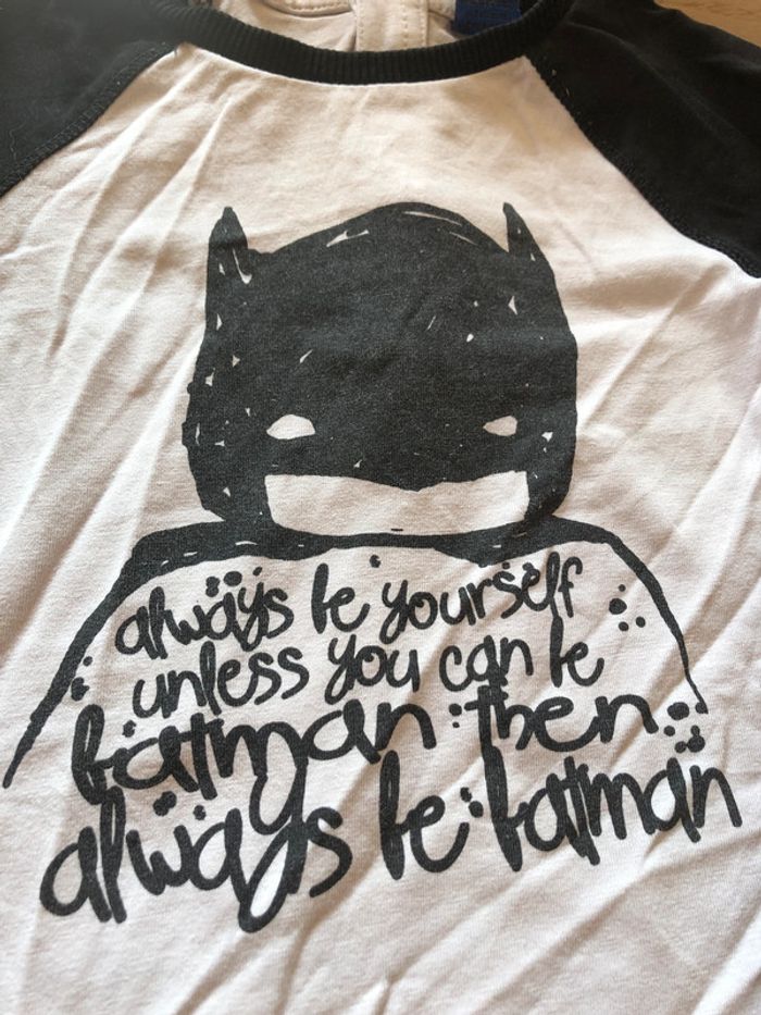 T-shirt garçon Batman 12 mois - photo numéro 2