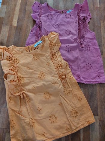 Lot deux blouse fille 8 ans