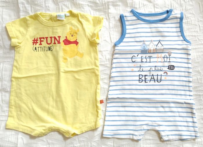 Disney Pat et Ripaton lot combi combishort barboteuse