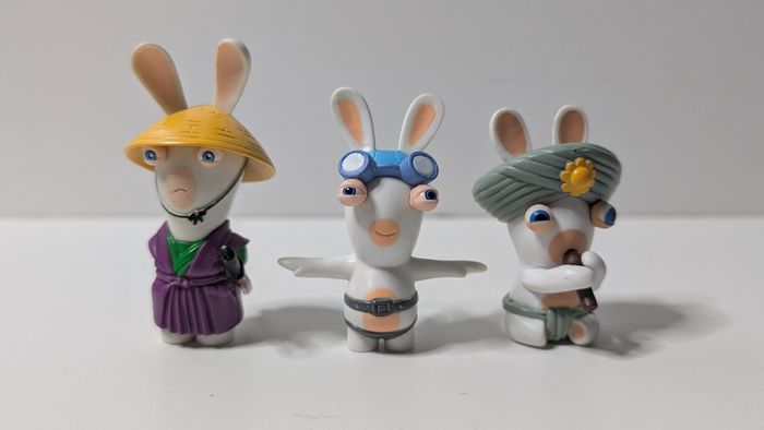 [Ubisoft] Lot de 3 mini figurines lapins crétin