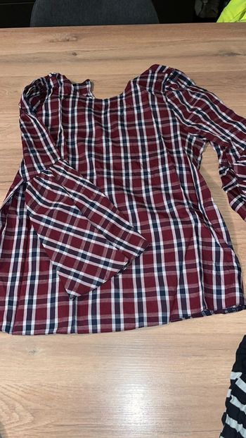Blouse à carreaux