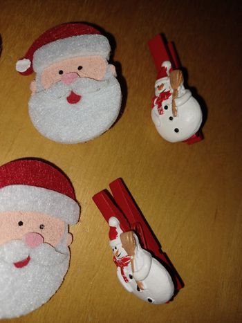 Lot de 10 pinces à linge thème Noël 🎅