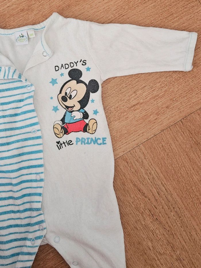 Pyjama en velours Disney 6 mois - photo numéro 3