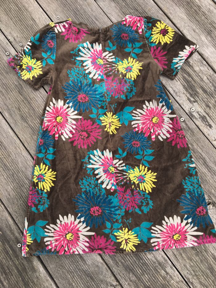 Robe velours fleurs - photo numéro 2