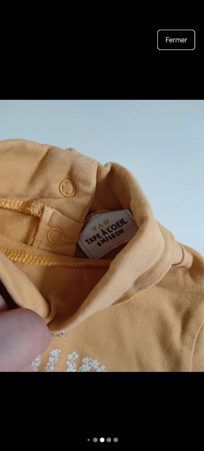Polo moutarde mon petit amour - photo numéro 4