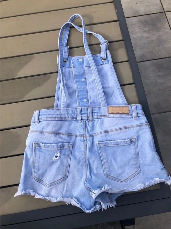 Salopette short jeans 7 ans - photo numéro 2