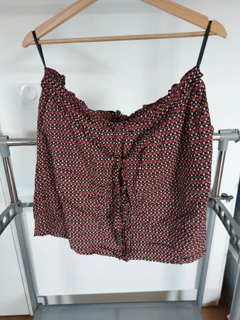 Jupe motif bordeaux