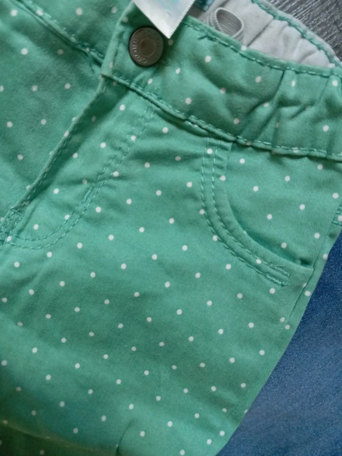 Lot de 3 pantalons : 1 jean 1 jegging et 1 toile épaisse - photo numéro 8