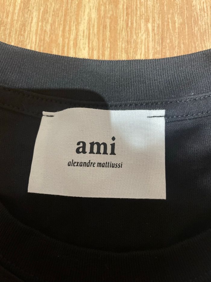 T-shirt Ami Paris noir – taille M - photo numéro 4