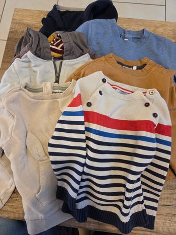 Lot de 6 sweat gilets 