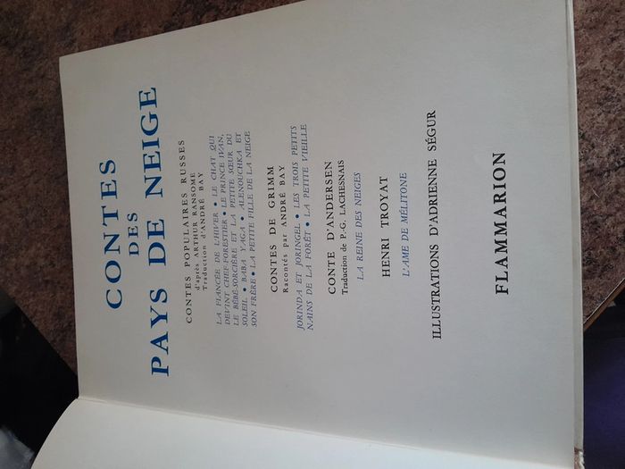 Sublime grand livre de contes flammarion 1955 - photo numéro 3