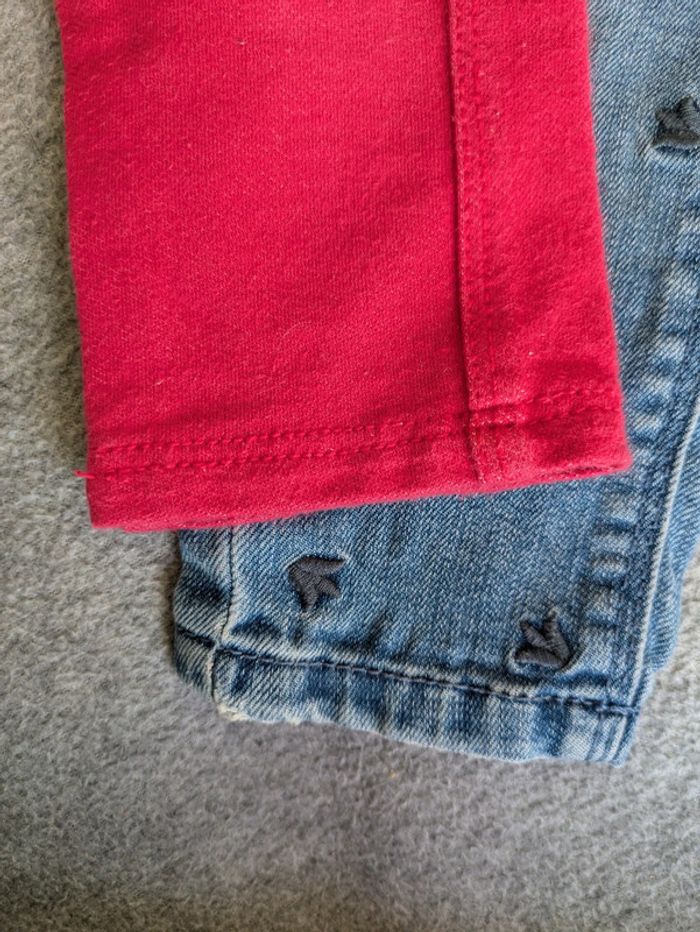 Lot de 2 pantalons bébé fille 18mois - photo numéro 6