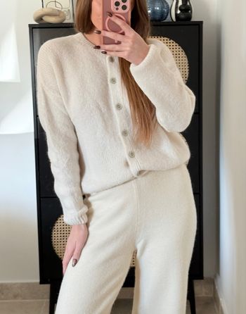 Gilet - Ecru - A Boutonner - Décontracté - Cocooning - Automne