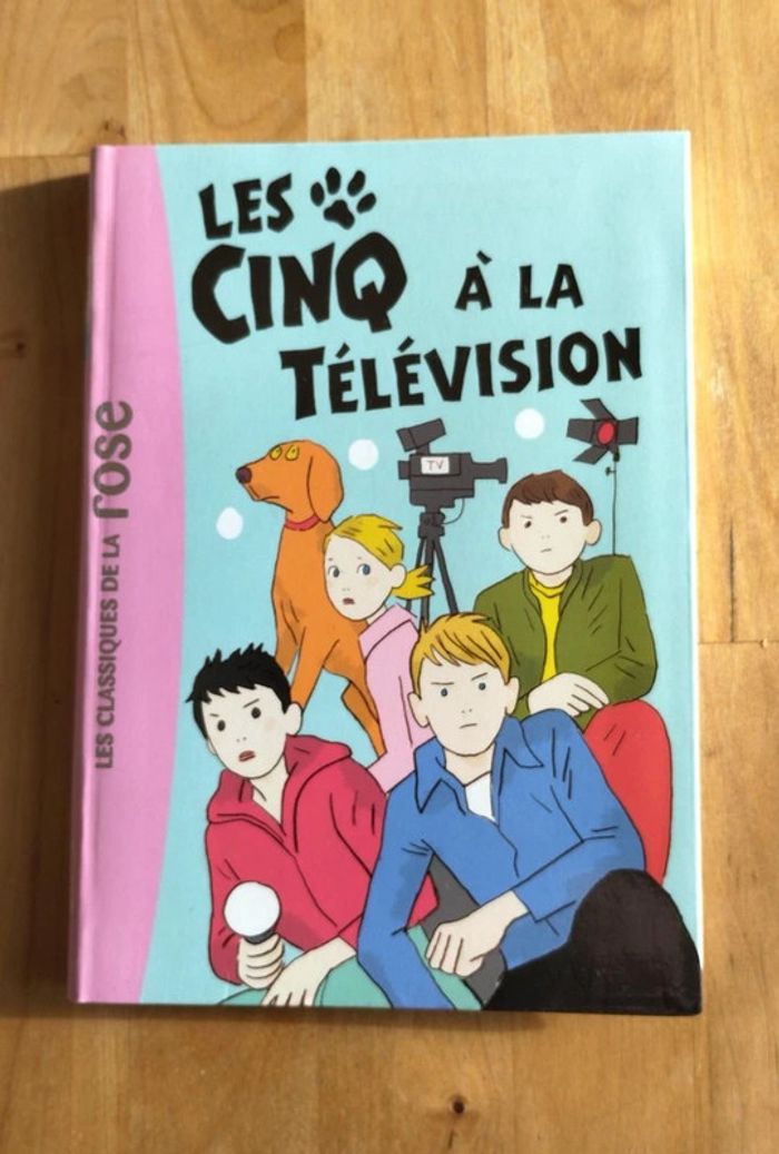Livre enfant Le Club des Cinq à la télévision