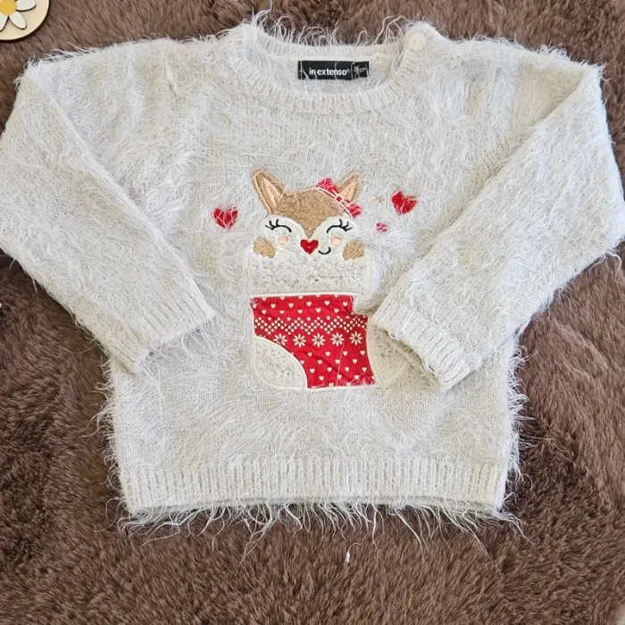 Lot de 2 pulls chaud hiver 18 mois fille - photo numéro 3