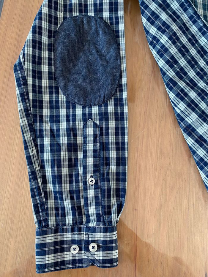 Chemise IZAC marine et blanche à carreaux taille M - photo numéro 9