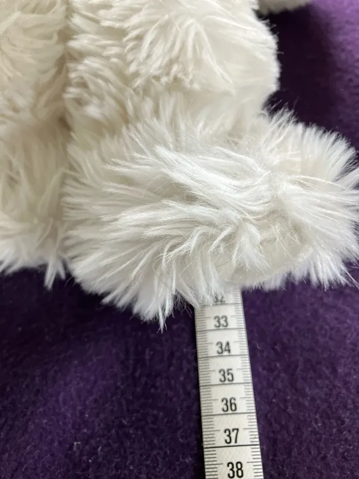 Peluches chien blanc - photo numéro 3
