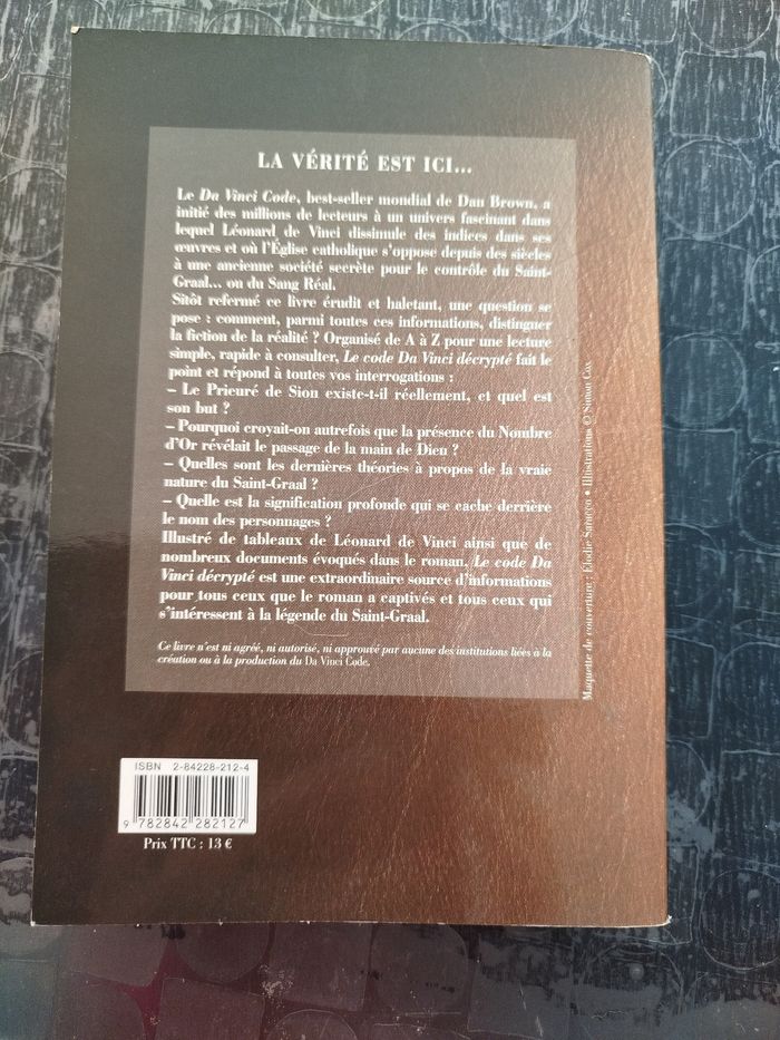 Livre "le Da Vinci code décrypté" - photo numéro 2