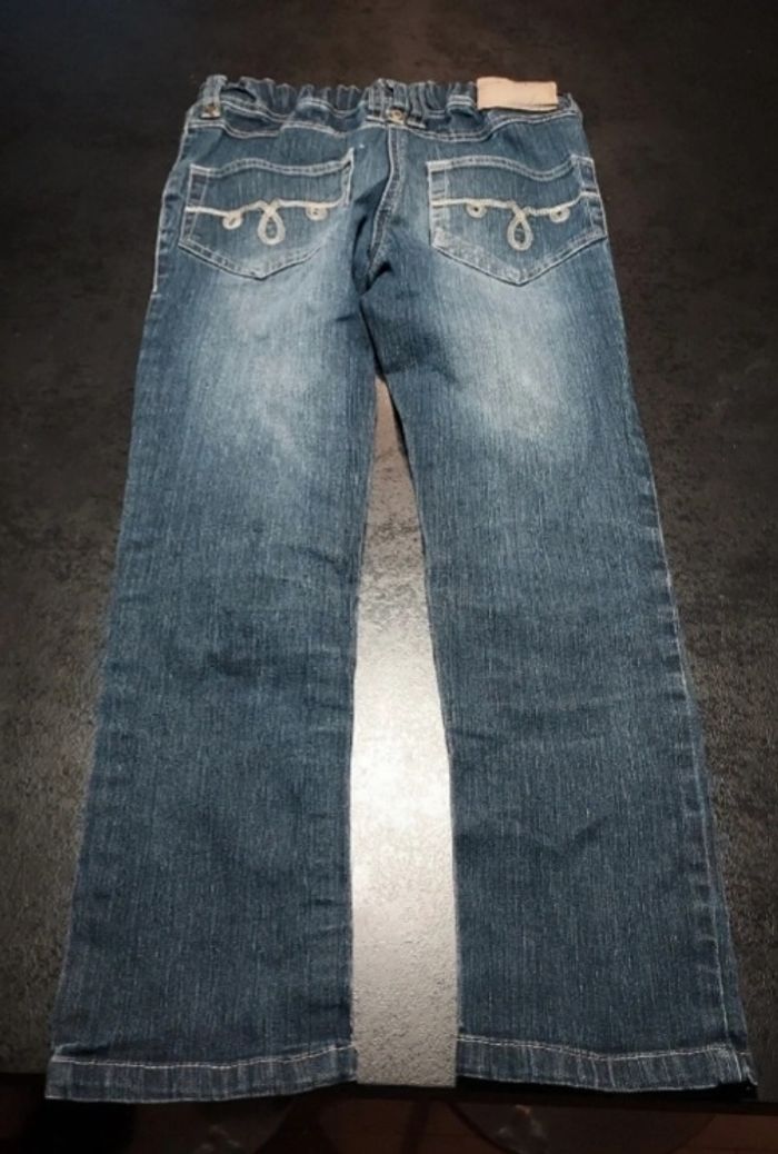 Jeans fille bleu - photo numéro 2