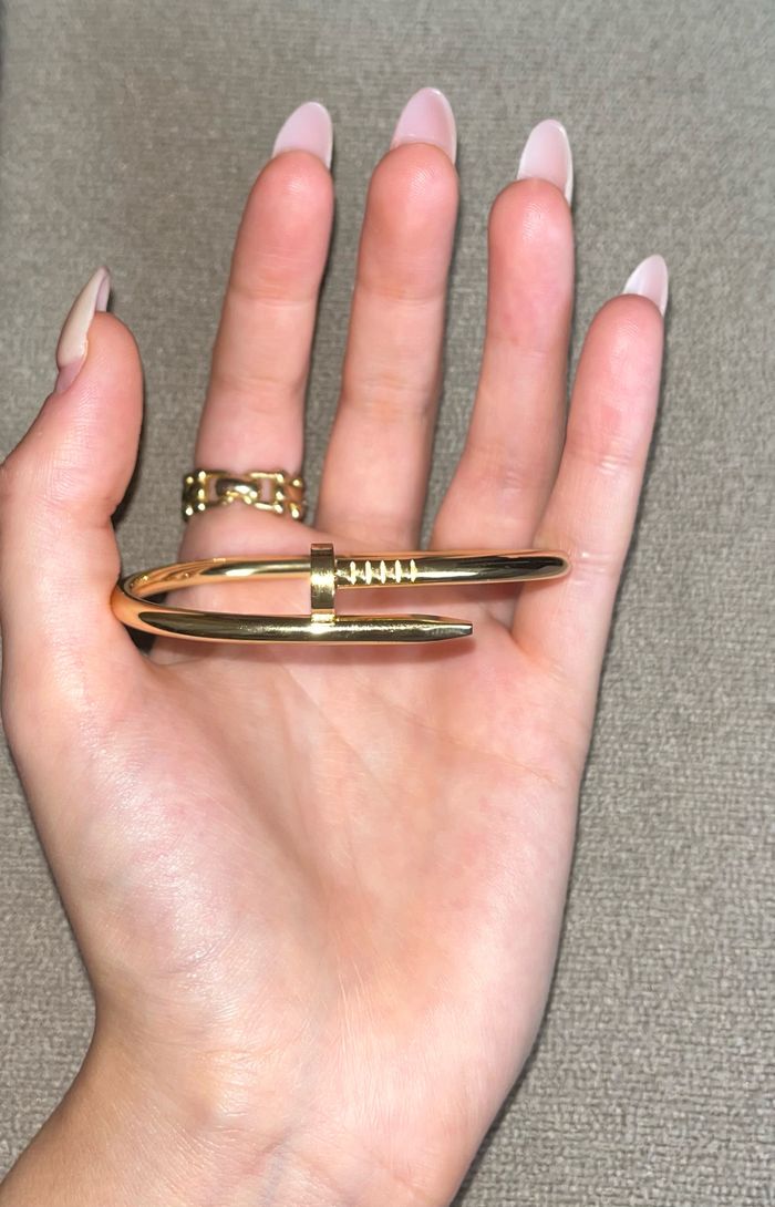 Bracelet jonc clou en acier inoxydable