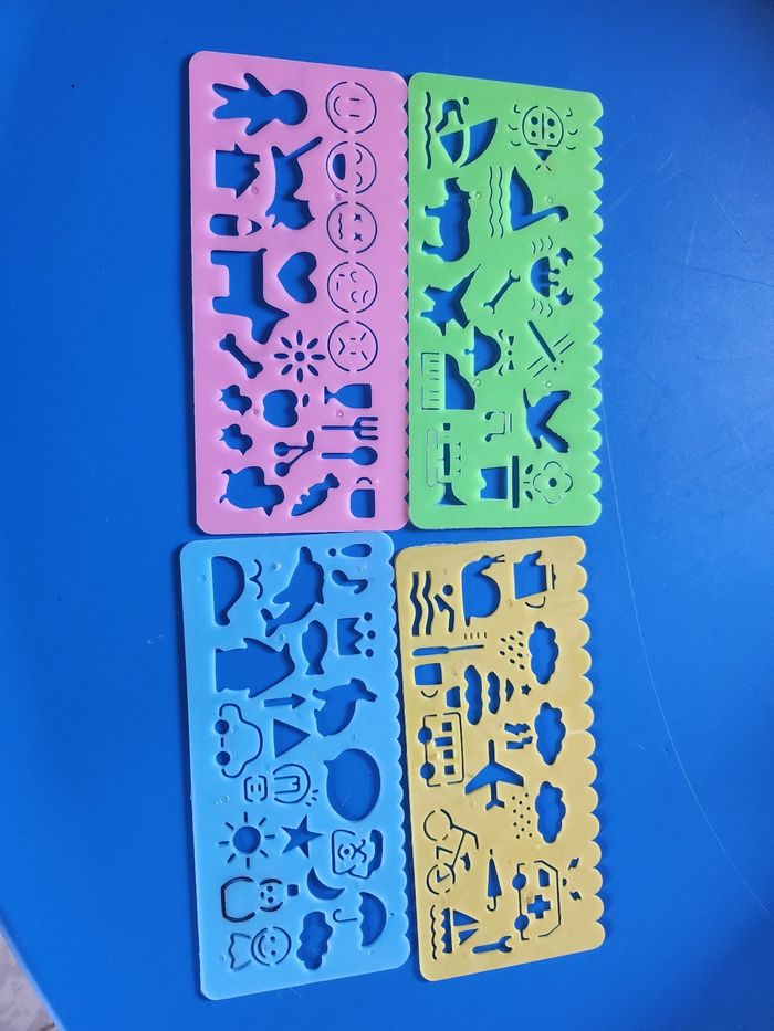 Lot de 4 pochoirs - photo numéro 2