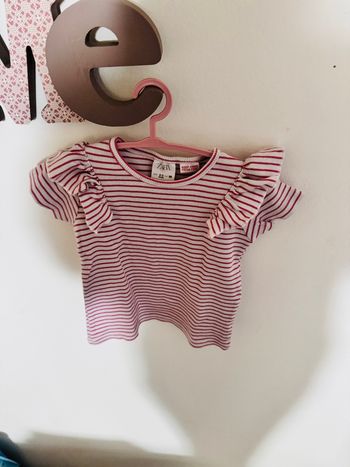 T shirt fille Zara 2/3 ans 