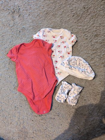 Lot bodies manches courtes