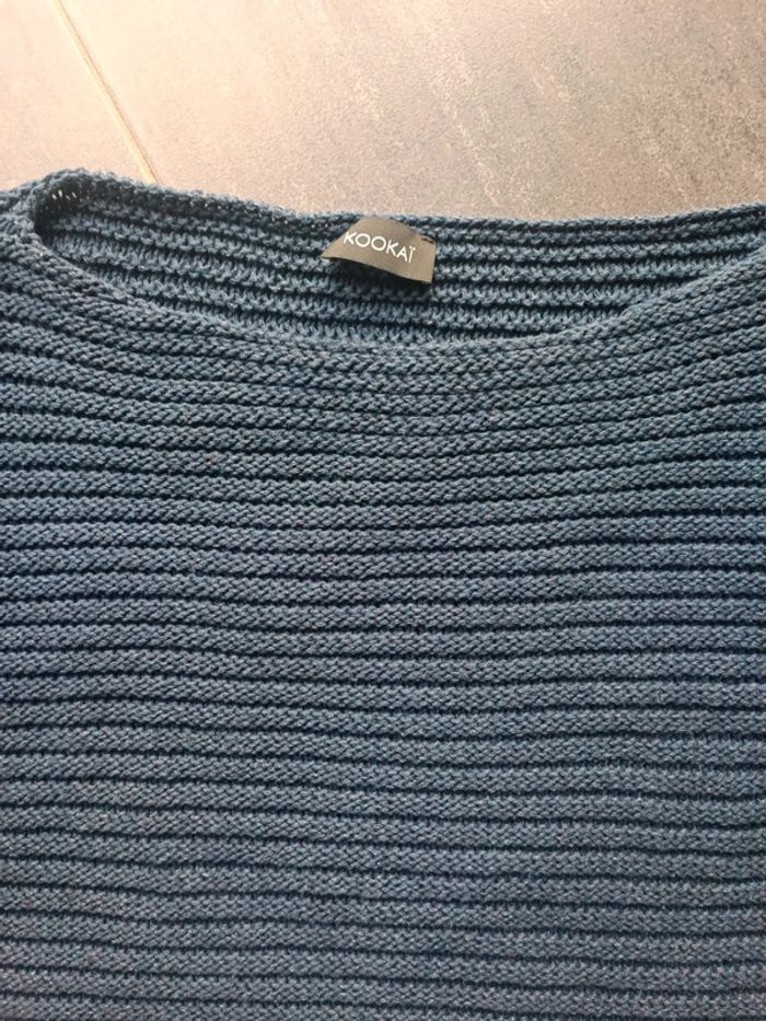 Pull tee shirt bleu brillant Kookaï taille 1 - photo numéro 2