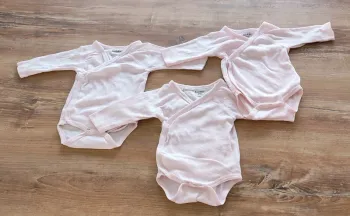 Lot de 3 bodies manches longues, ouverture sur le devant - 1 mois, fille