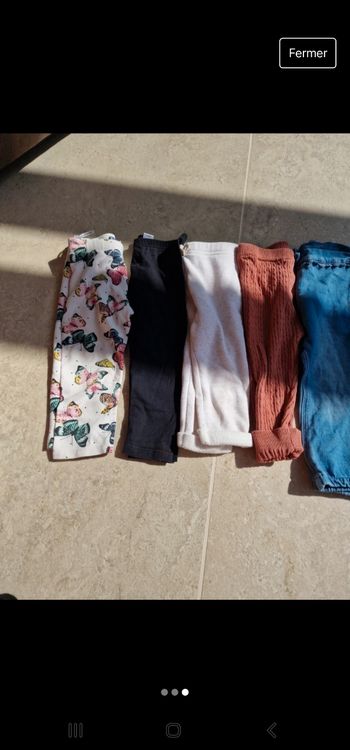 Lots de 7 pantalons 18 mois