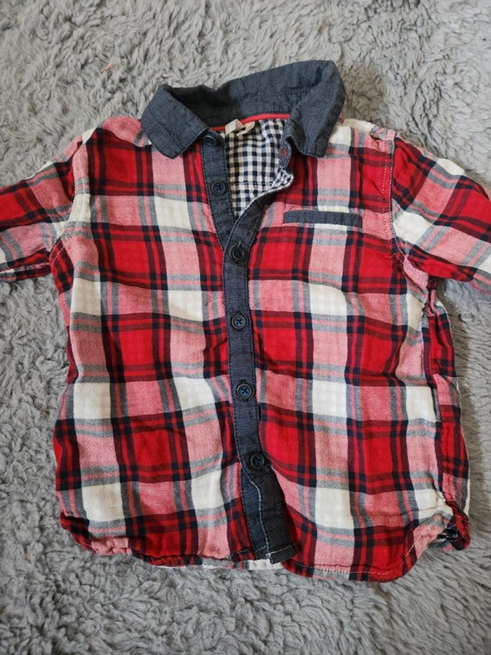 Chemise à carreaux 23 mois - photo numéro 2