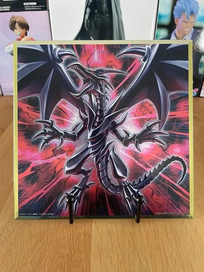 Yu-Gi-Oh! - Ichiban Kuji - Lot H Shikishi Dragon Noir aux Yeux Rouges  20*20 cm