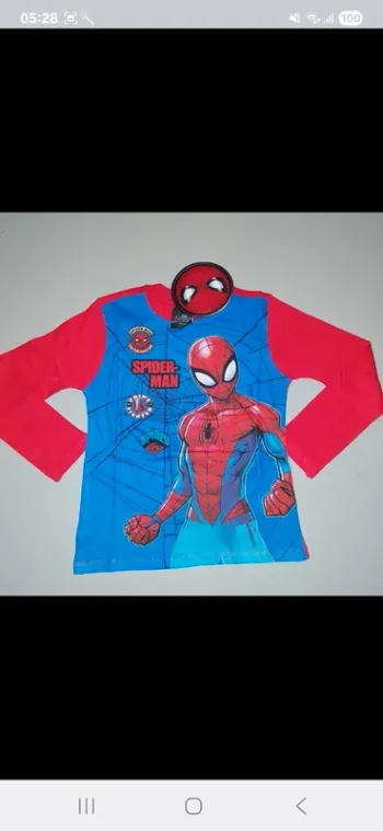 Tee shirt spidermann