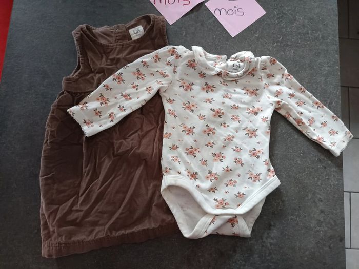 Ensemble robe et body 6/9 mois - photo numéro 3