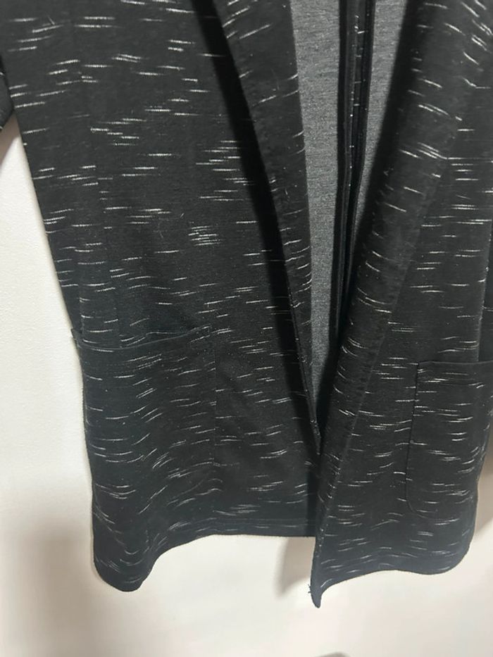 Veste blazer noire à lignes blanches • Ligne à suivre • Taille 38 - photo numéro 7