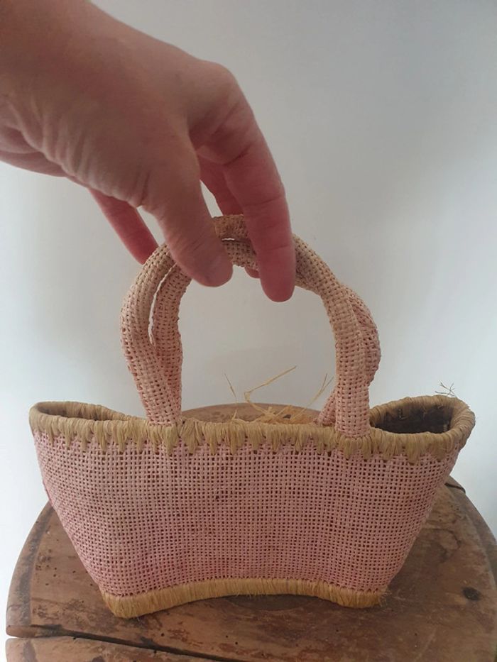 Petit sac en toile/jute - photo numéro 2