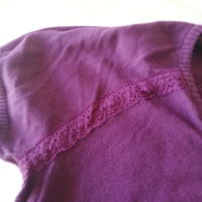 Petit pull manches courtes t. L Tout simplement violet prune - photo numéro 6