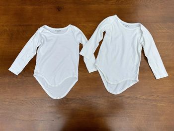 Lot de 2 bodies blanc zeeman 18/24 mois