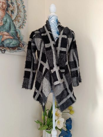 Gilet tout doux asymétrique, taille unique