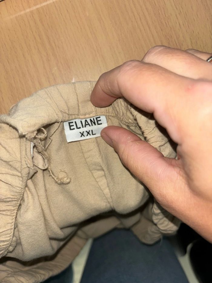 Pantalon beige 100% coton taille XXL - photo numéro 3
