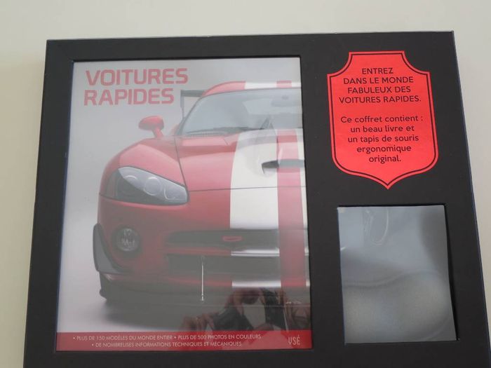 Coffret Livre Voitures Rapides